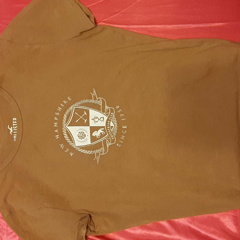 Brown crop top tee shirt